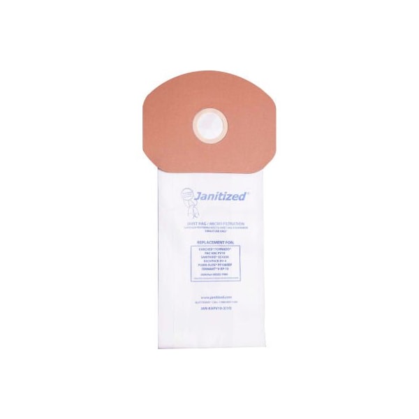Apc Filtration Sanitaire Paper Vacuum Bag for Sanitaire SC420A BackPack BV-4 Style 10 Qt. JAN-KAPV10-2(10)***** - main